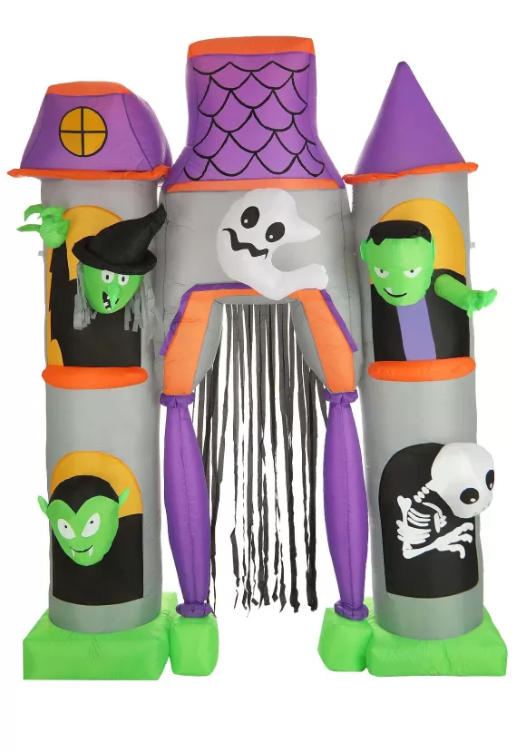 Cheap FUN Costumes 10Ft Monster House Inflatable Halloween Decoration