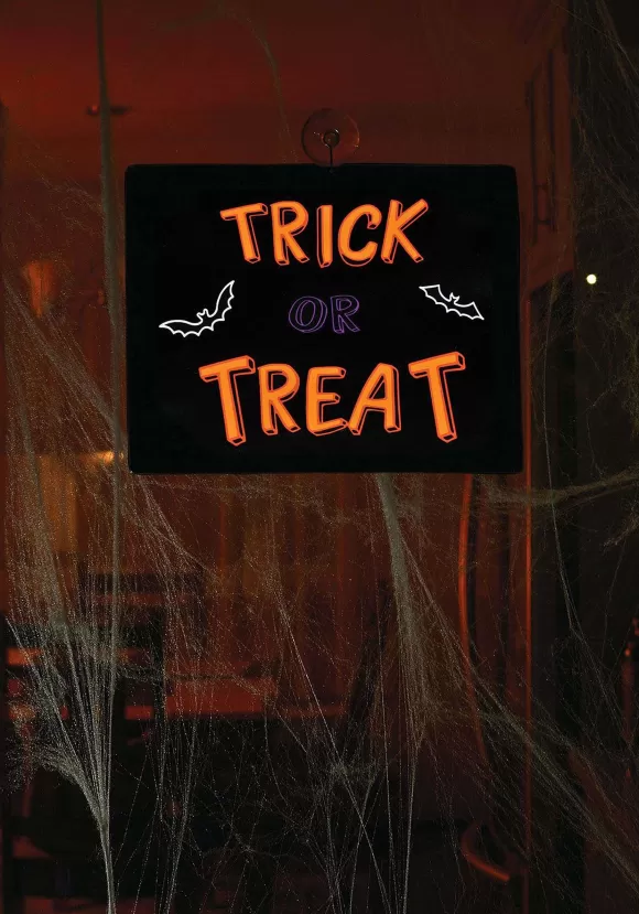 Cheap Fun World 11 Inch Trick Or Treat Neon Light Sign