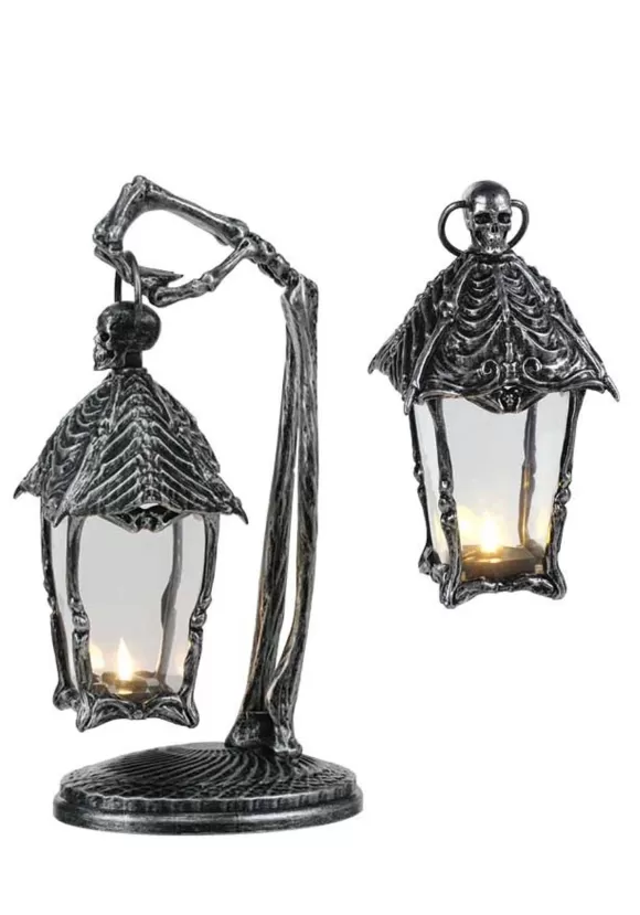 New Seasons (HK) Ltd. 12-Inch Gothic Skeleton Lantern Decoration