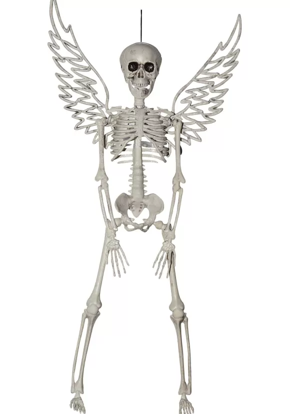 Flash Sale Sunstar Industries 16" Hanging Skeleton With Wings Halloween Prop