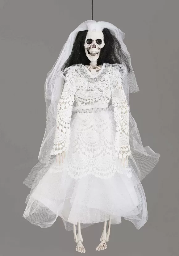 Best FUN Costumes 16-Inch Skeleton Dressed Bride Halloween Decoration