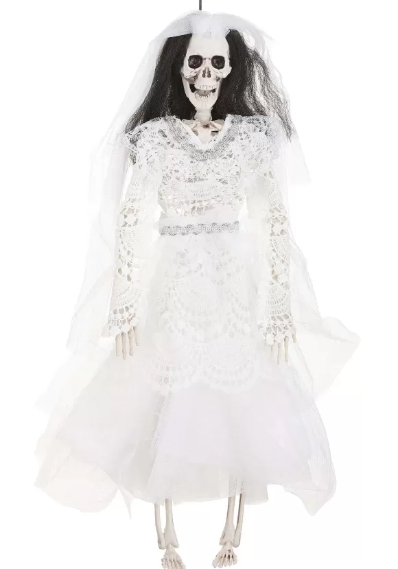 Best FUN Costumes 16-Inch Skeleton Dressed Bride Halloween Decoration