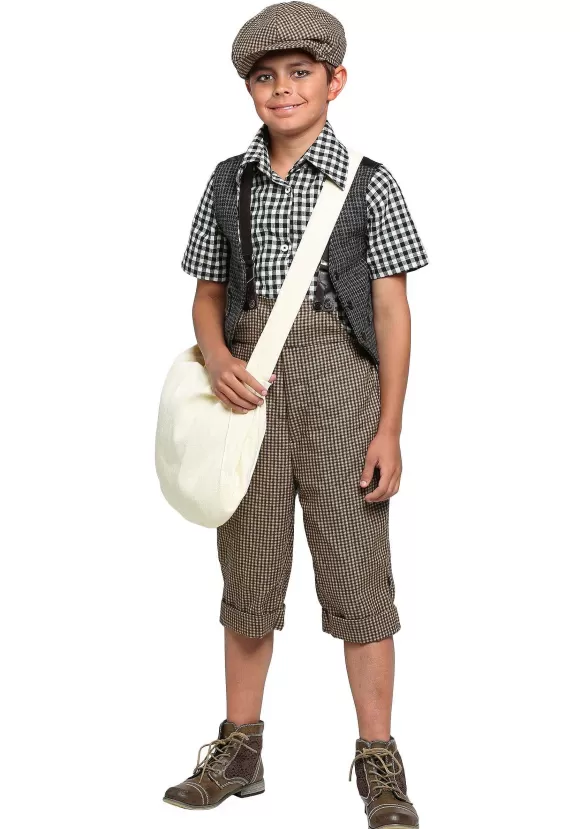 Shop FUN Costumes 20S Newsie Costume For Kids