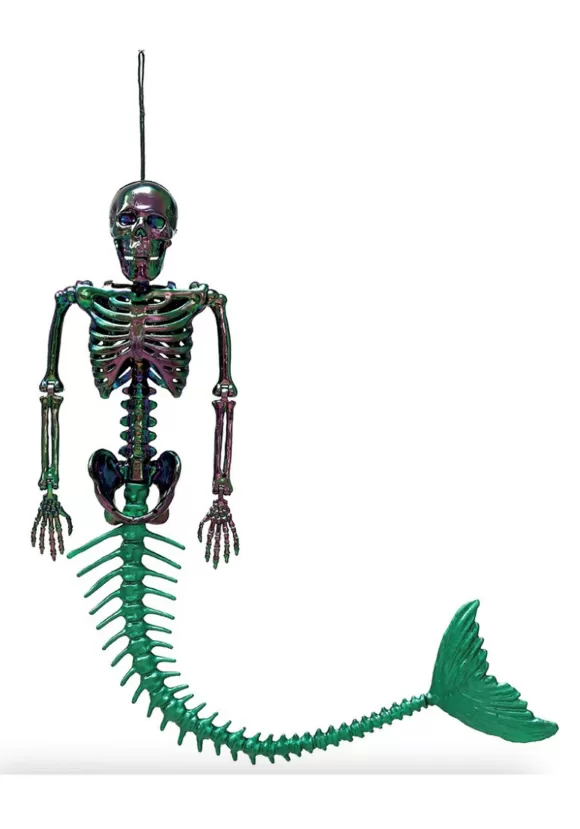 Store Seasons (HK) Ltd. 21" Oil Slick Mermaid Skeleton Decoration