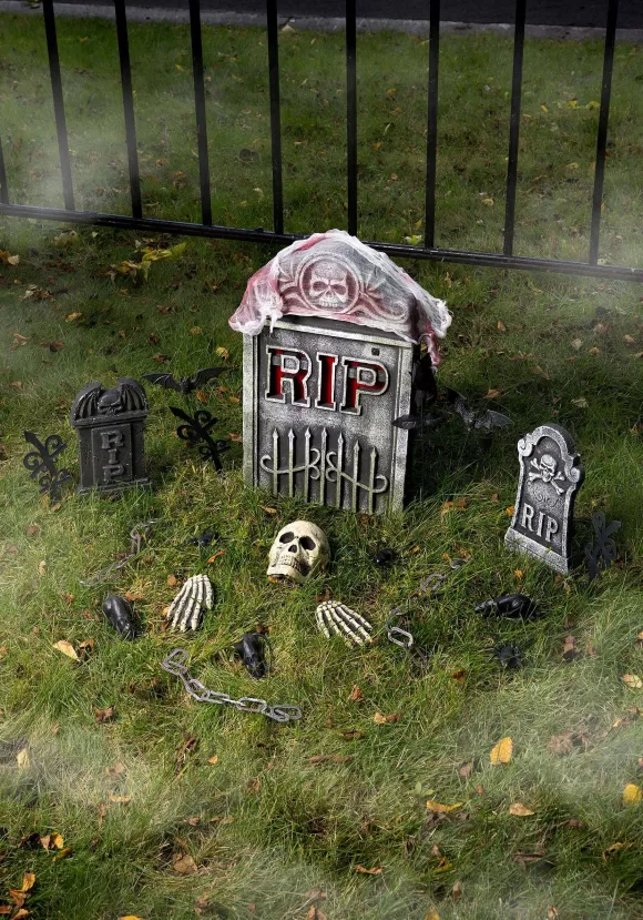 Shop FUN Costumes 24 Piece Tombstone Halloween Decoration Set