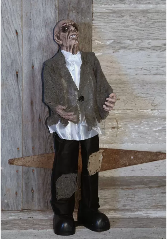 Shop Seasons Direct 30 Inch Gray Moving Zombie Prop