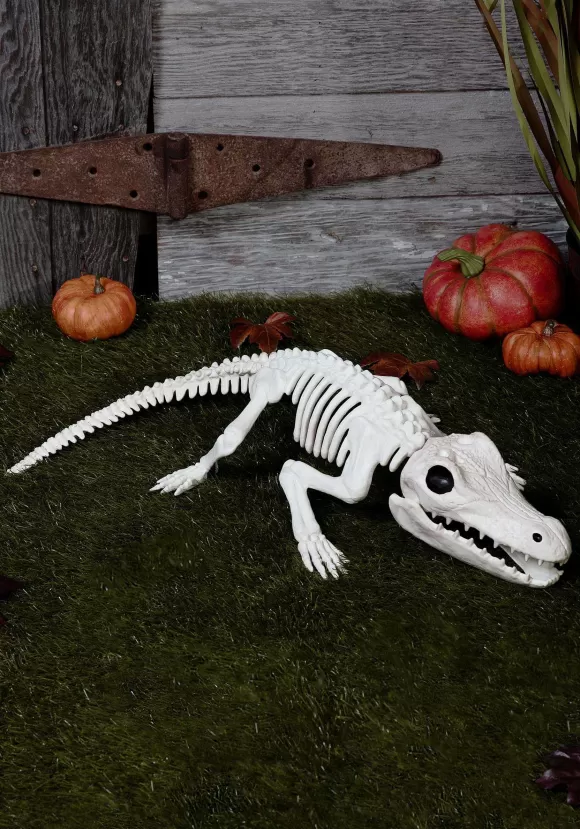 Online FUN Costumes 31" Crocodile Skeleton Halloween Decoration