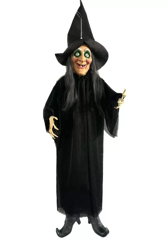 Clearance Sunstar Industries 39" Electronic Floating Witch Halloween Decoration