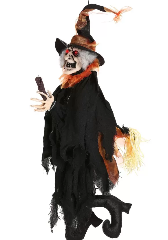 Clearance FUN Costumes 3 Foot Animated Kicking Witch Decoration