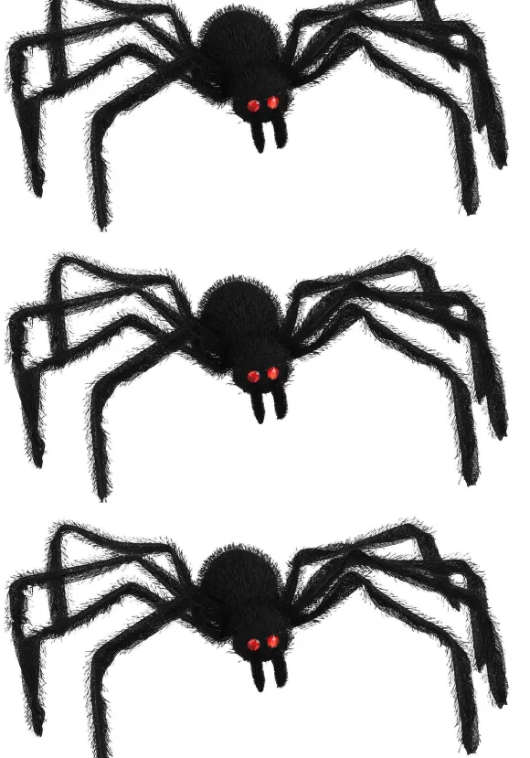 Cheap FUN Costumes 3 Pack Black Spiders Decoration