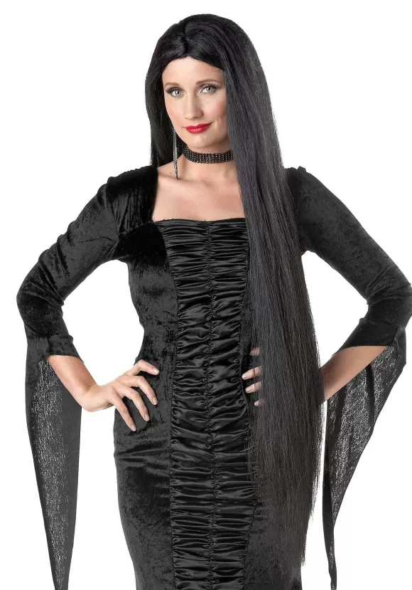 Best Sale FUN Costumes 40" Long Black Witch Wig For Women