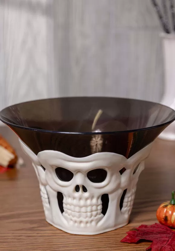 Clearance Seasons (HK) Ltd. 4.5 Inch Decorative Skull Candy Bowl