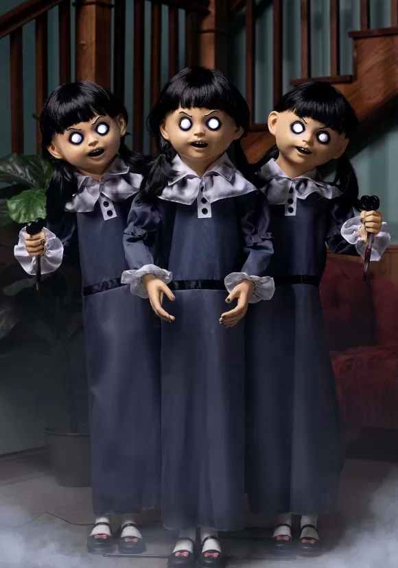 Store FUN Costumes 4Ft Evil Triplets Animatronic Halloween Decoration