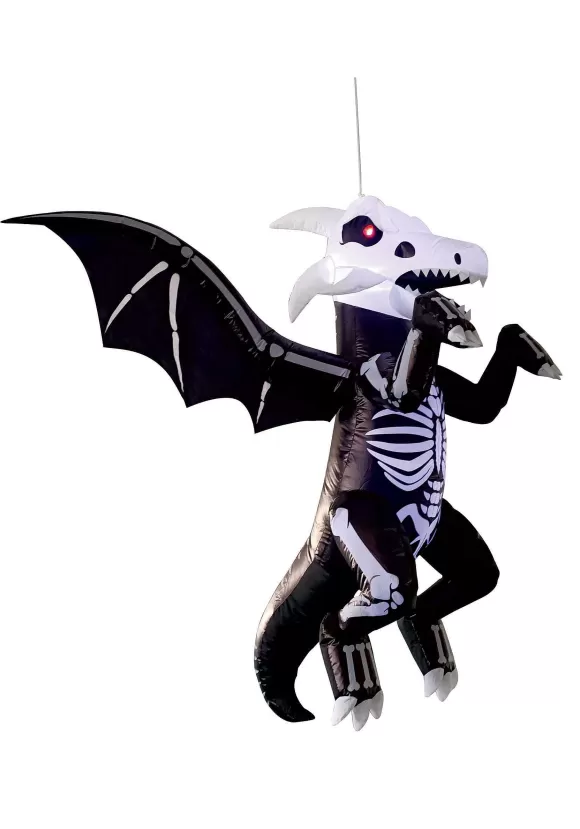 Store Joyin 5Ft Hanging Skeleton Dragon Inflatable Decoration