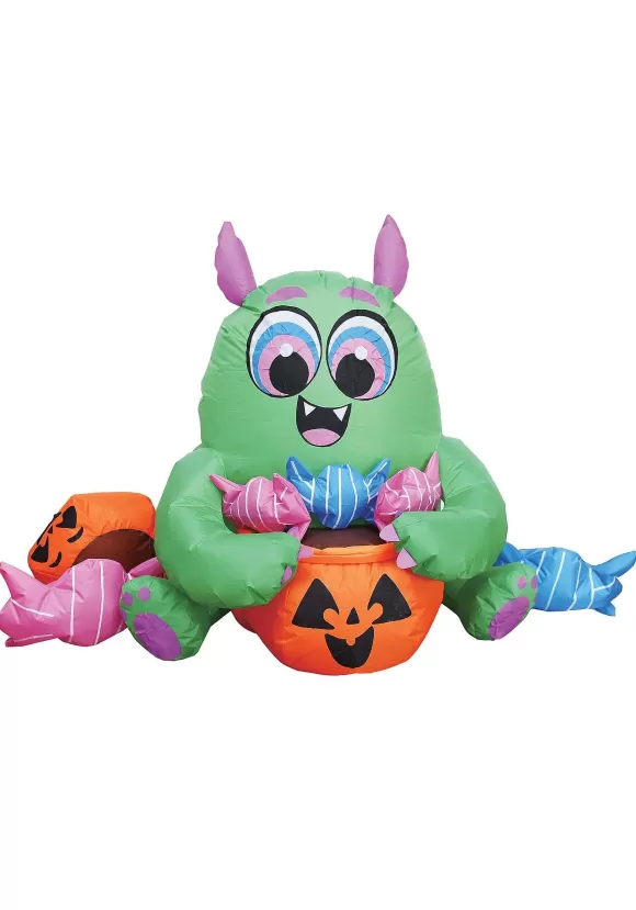 New Joyin 5Ft Tall Candy Monster Inflatable Decoration