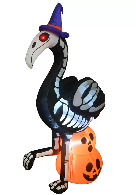 Hot Joyin 6' Large Skeleton Flamingo Inflatable Decoration