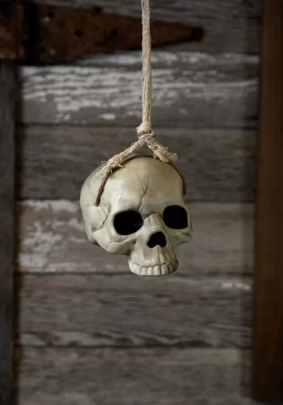 Cheap FUN Costumes 6-Inch Hanging Skull Halloween Decoration