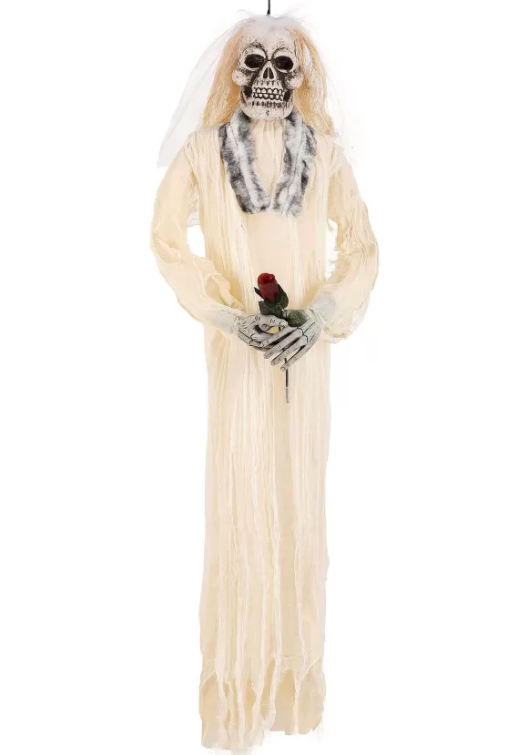 Fashion Fun World 72-Inch Hanging Skeleton Bride Halloween Decoration