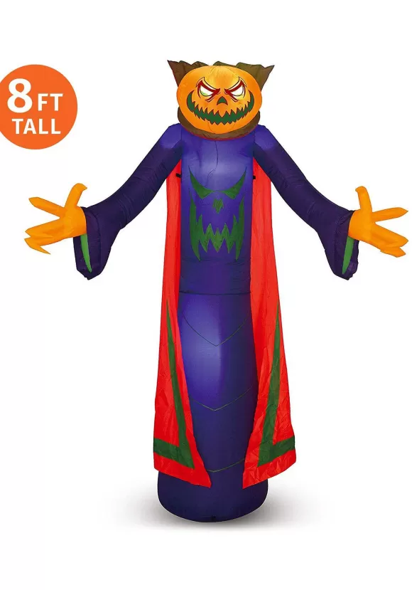 Fashion Joyin 8Ft Inflatable Pumpkin Wizard Decoration