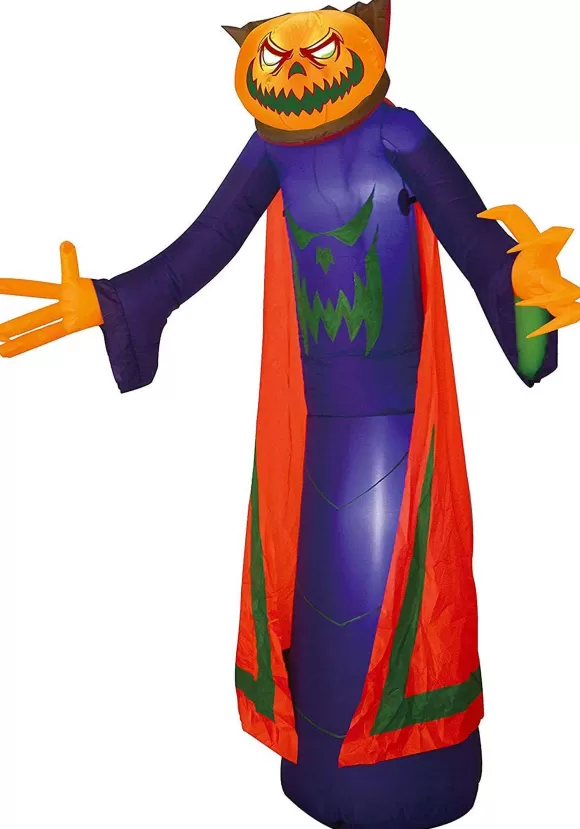 Fashion Joyin 8Ft Inflatable Pumpkin Wizard Decoration