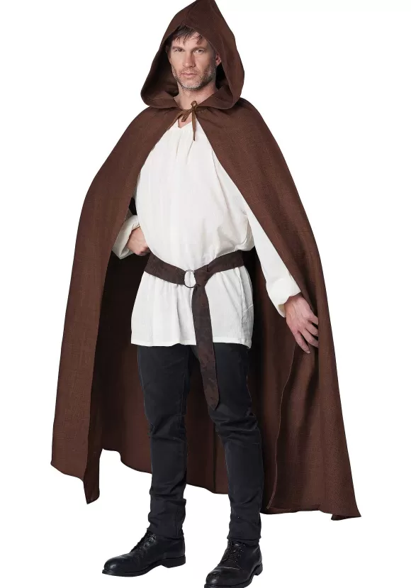 Best California Costume Collection Adult Brown Hooded Cloak