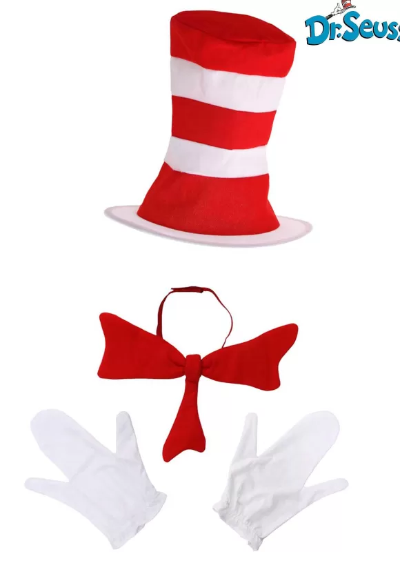 Discount FUN Costumes Adult Cat In The Hat Accessory Costume Kit