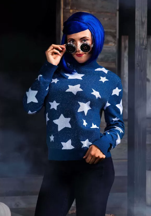 Fashion FUN Wear Adult Coraline Blue Star Sweater Costume