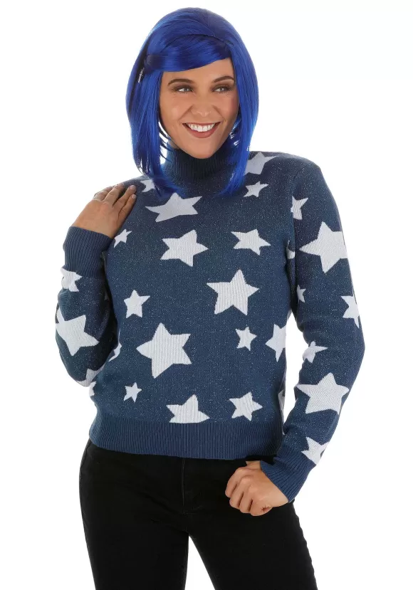 Fashion FUN Wear Adult Coraline Blue Star Sweater Costume