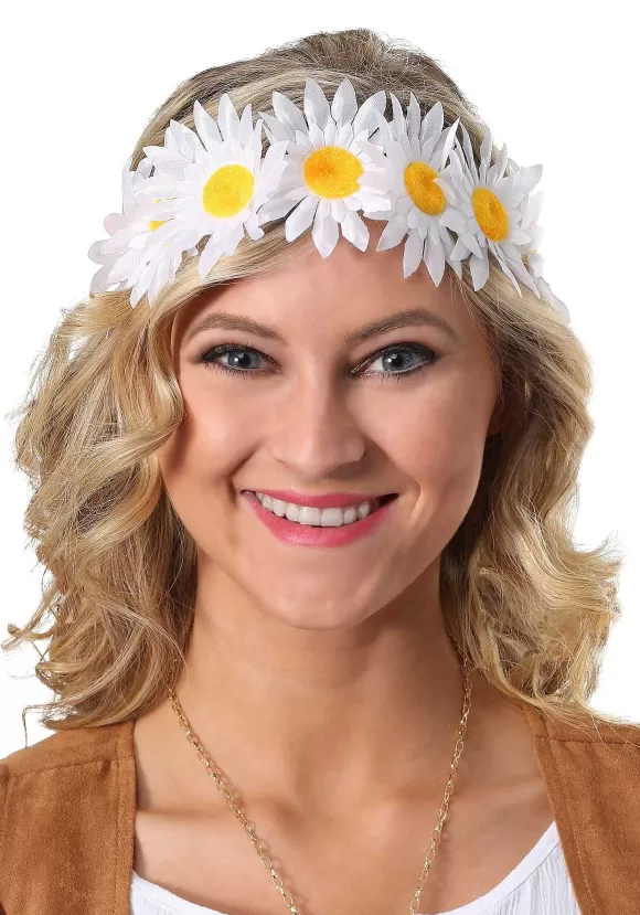 Cheap FUN Costumes Adult Daisy Flower Costume Crown