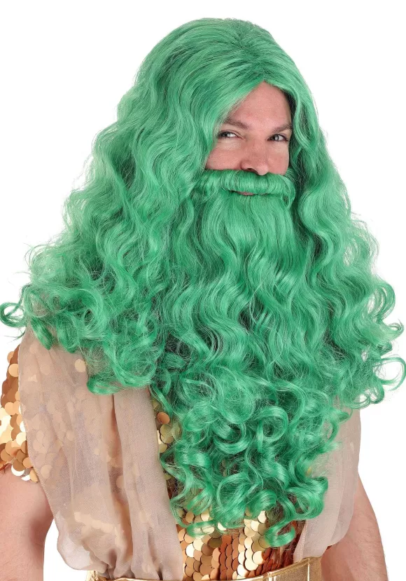 Hot FUN Costumes Adult Deluxe King Neptune Wig