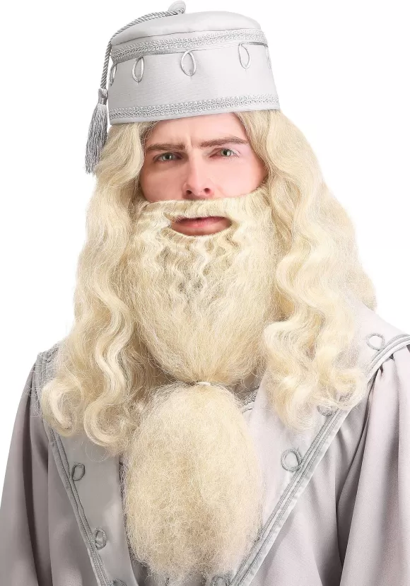 Hot FUN Costumes Adult Headmaster Wizard Wig And Beard