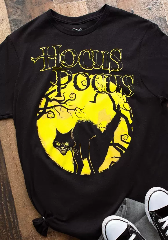 Best Sale Mad Engine Adult Hocus Pocus Cat T-Shirt