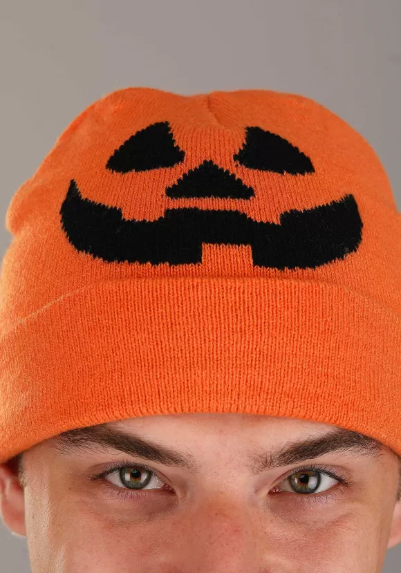 Online FUN Costumes Adult Jack-O-Lantern Halloween Beanie