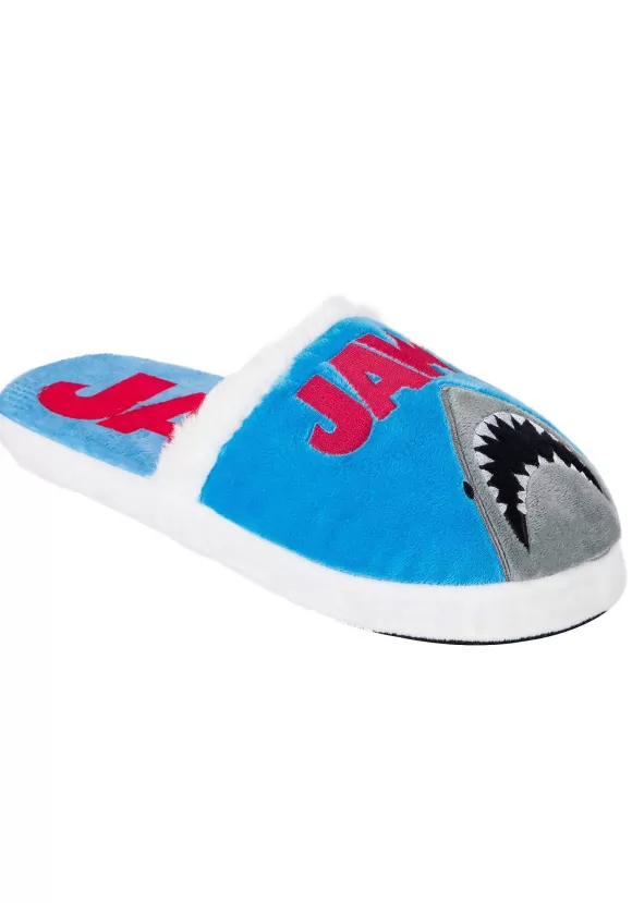 Hot Odd Sox Adult Jaws Fuzzy Slide Slippers