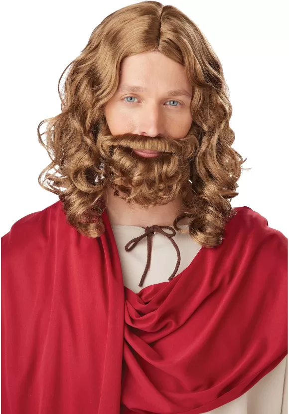 Fashion California Costumes Adult Jesus Wig And Beard