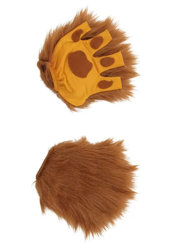 Cheap FUN Costumes Adult Lion Paws Fingerless Gloves