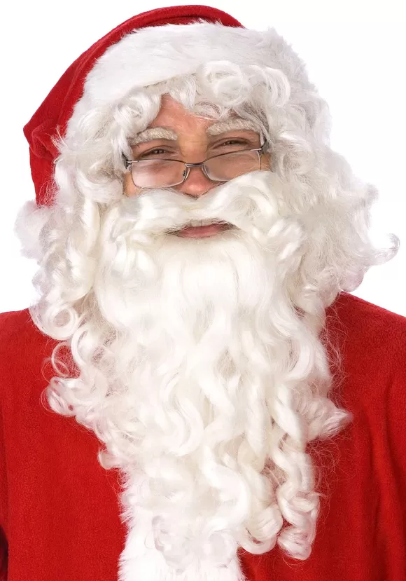 Discount FUN Costumes Adult Santa Claus Wig And Beard Set