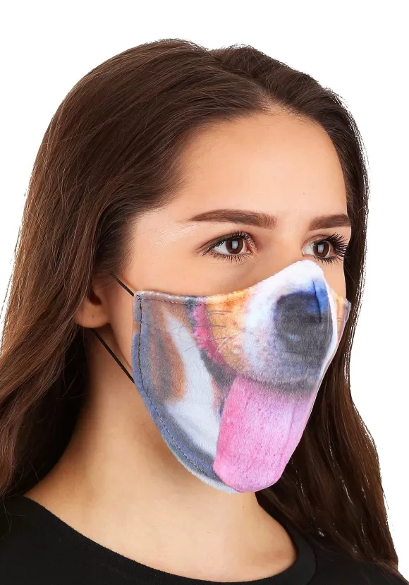 Shop FUN Costumes Adult'S Dog With Tongue Sublimated Face Mask