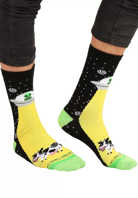 Online FUN Costumes Alien Abduction Halloween Socks For Adults