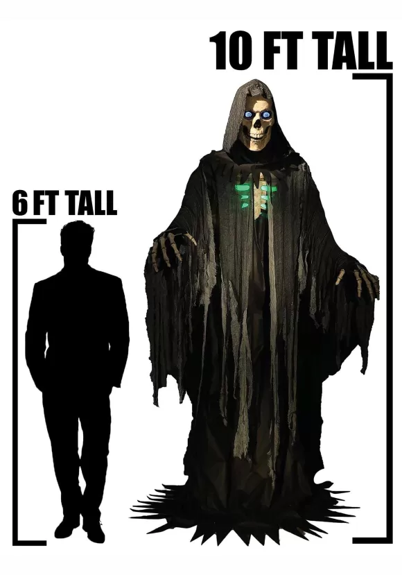 Outlet Morris Costumes Animated 10 Foot Towering Grim Reaper Prop