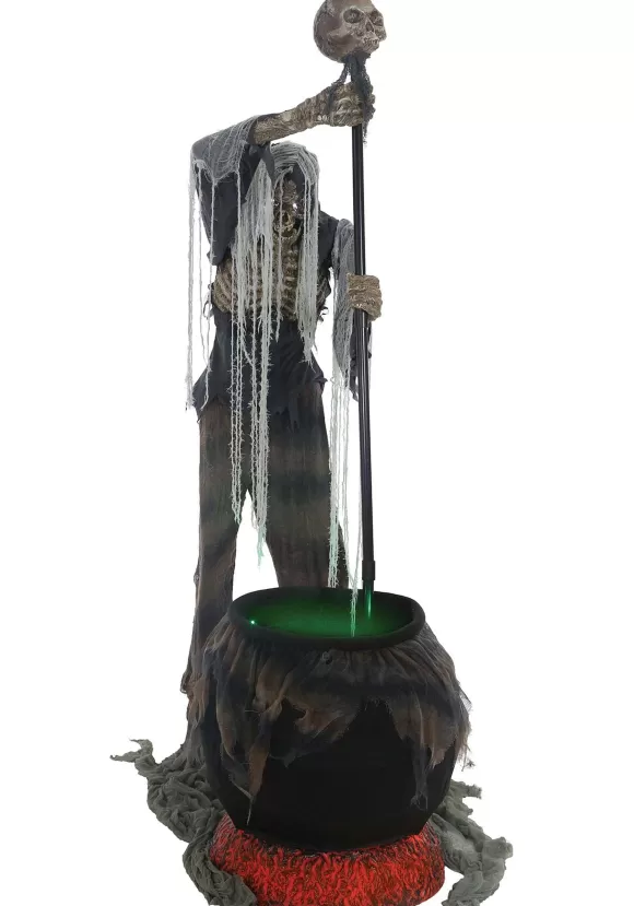 Online Morris Costumes Animated 72" Cauldron Creeper Halloween Decoration