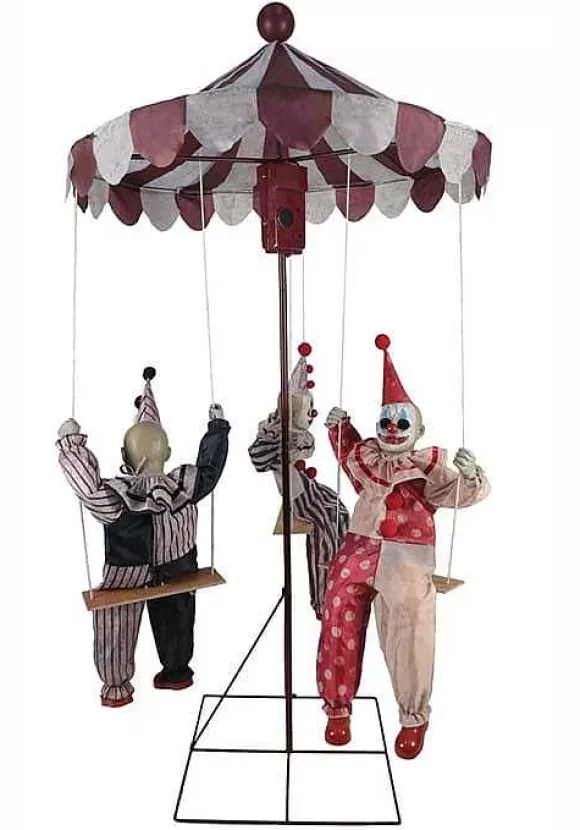 Shop Morris Costumes Animated 72-Inch Clown-Go-Round Halloween Prop