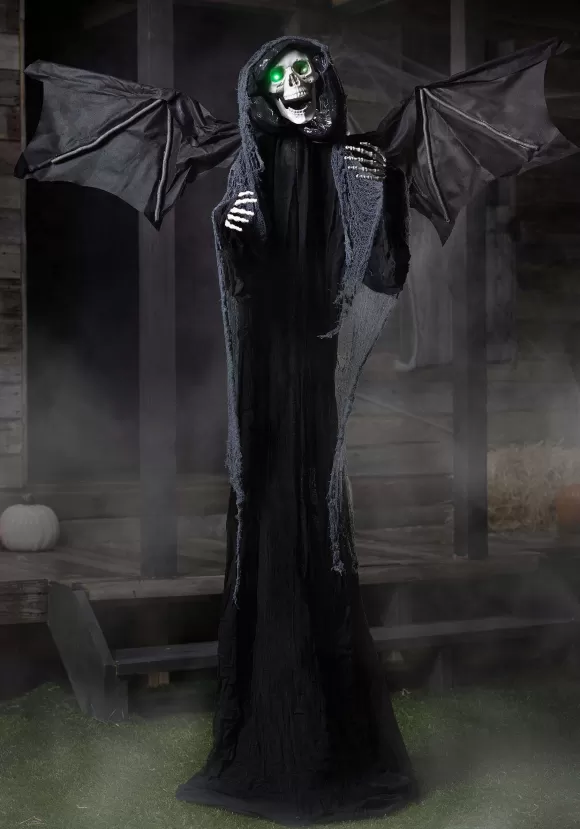 Cheap FUN Costumes Animated Haunted Standing Winged Reaper Decoration