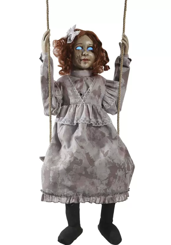 Fashion Morris Costumes Animated Swinging Decrepit Doll Halloween Decoration