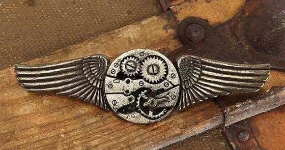 Shop FUN Costumes Antique Gear Wing Pin