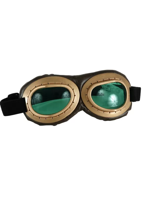 Shop FUN Costumes Aviator Goggles Gold