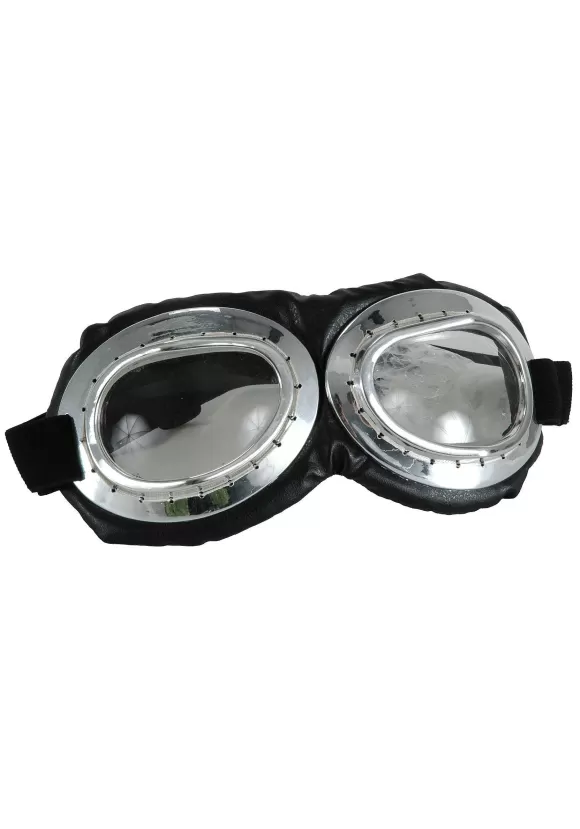 Outlet FUN Costumes Aviator Goggles Silver