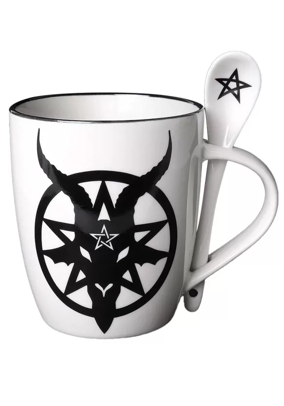 Online Alchemy of England Baphomet Symbol Mug And Spoon Set