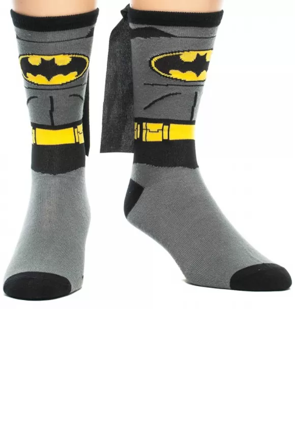 Fashion Bioworld Merchandising / Independent Sales Batman Cape Crew Socks For Men