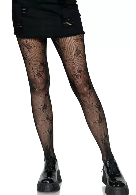 Hot Leg Avenue Beetle Net Tights For Women